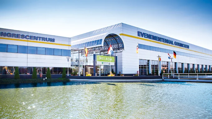 Foto evenementenhal gorinchem als locatie voor acqua nederland 2025 beurs.